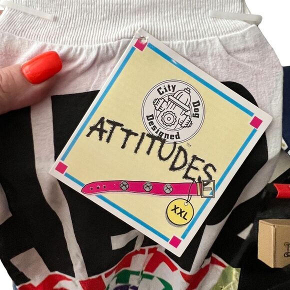 City Dog Designed Attitudes Dog T-Shirt nwt - Picture 6 of 7